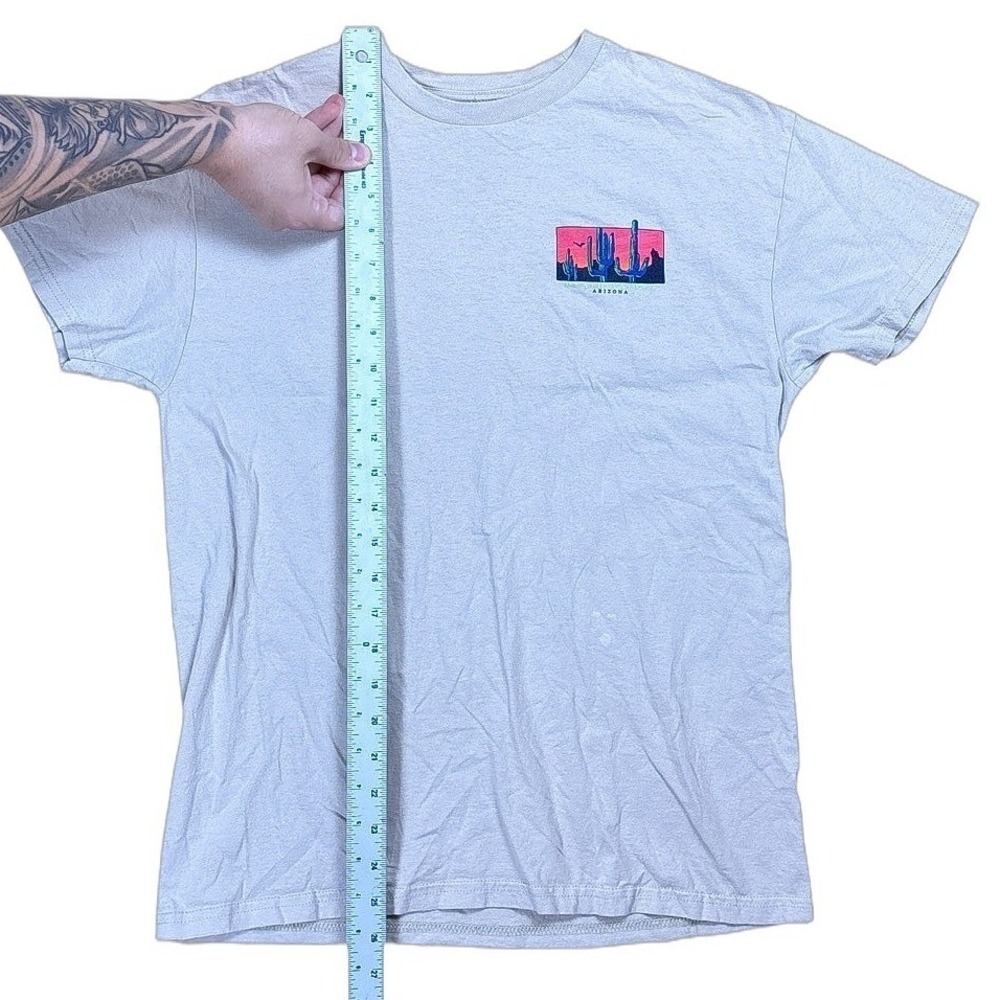 Bowery Supply Co Graphic T-Shirt Mens M Tan Excellent Death Valley Arizona Tee - Picture 3 of 5